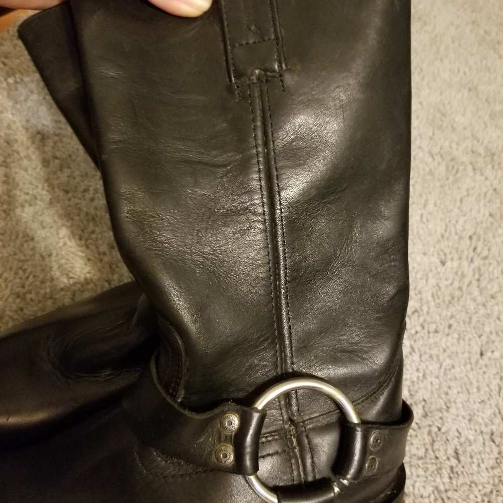 Black Harley Davidson boots - Mens 8